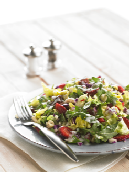 Gluten-free Strawberry Salad with Mint Sauce