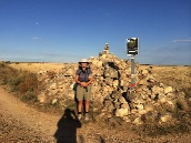A fork in the road - the scallop points the way
