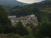 Monastery tucked into a valley